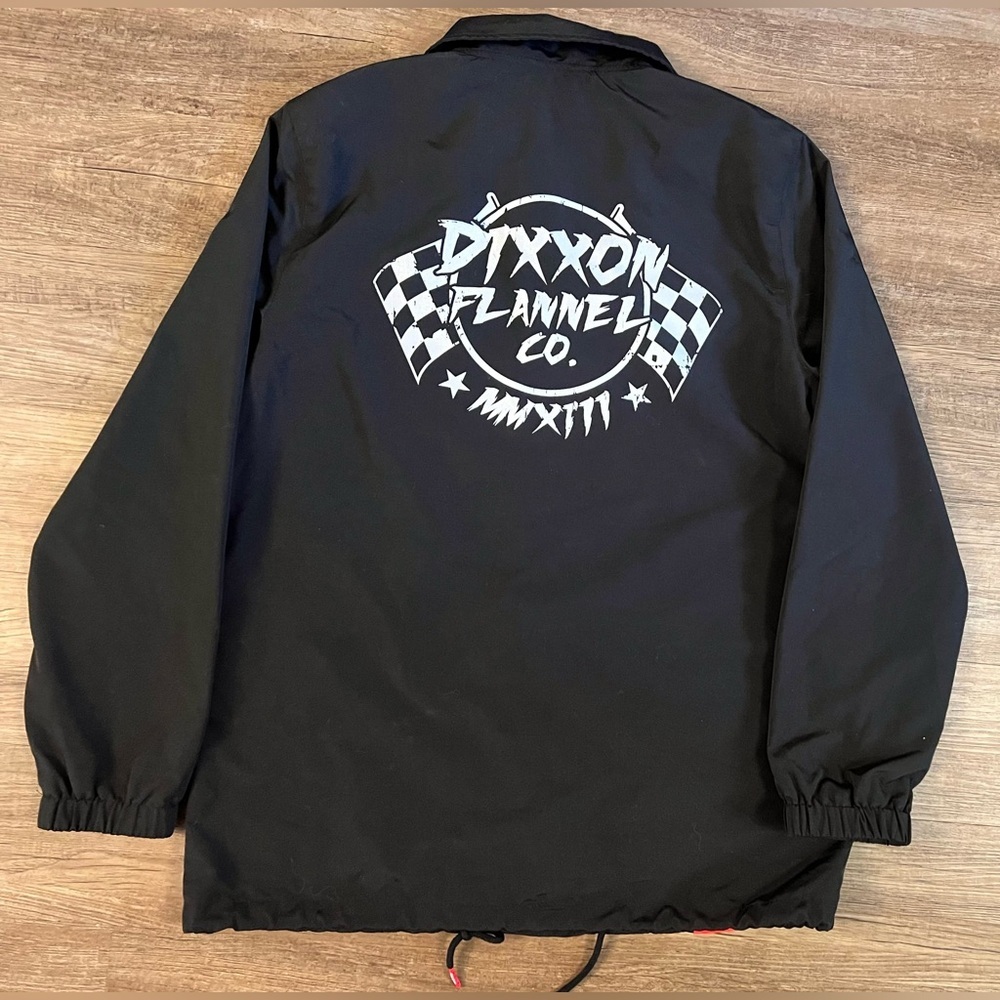 Dixxon Flannel Co Jacket‎ Men’s L Black Snap On Button Ground Up Customs C18 - Picture 2 of 11